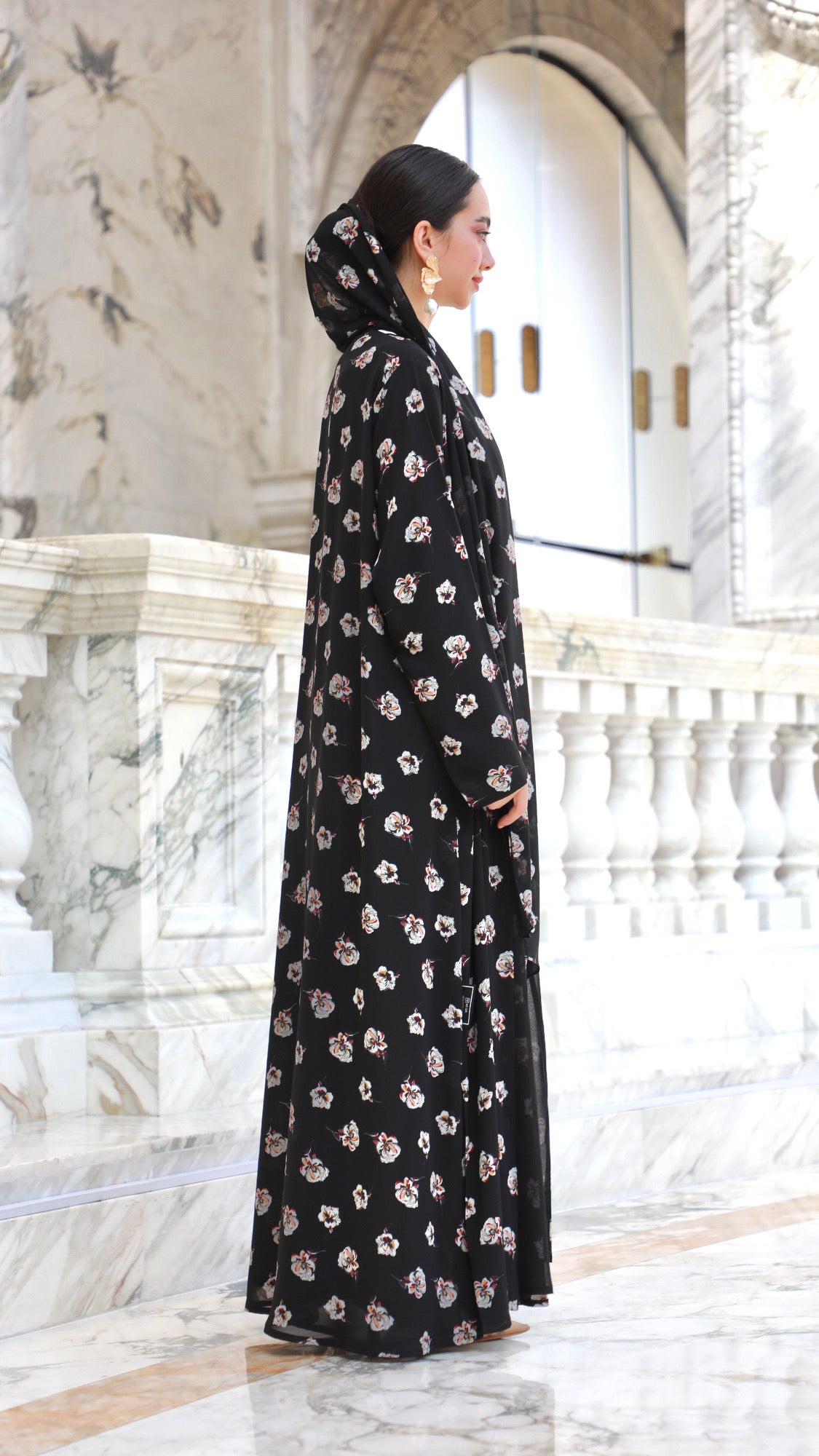 Printed Abaya