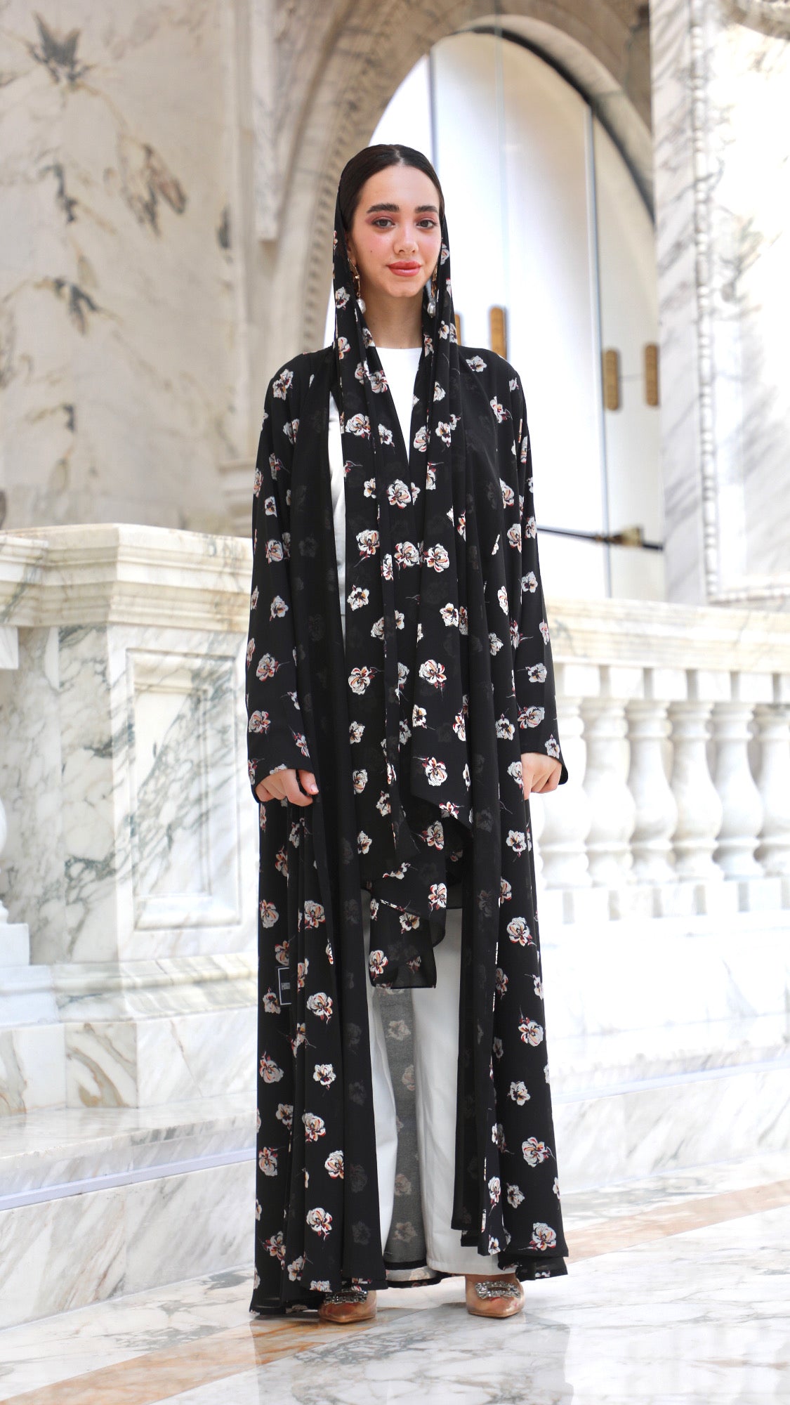 Printed Abaya
