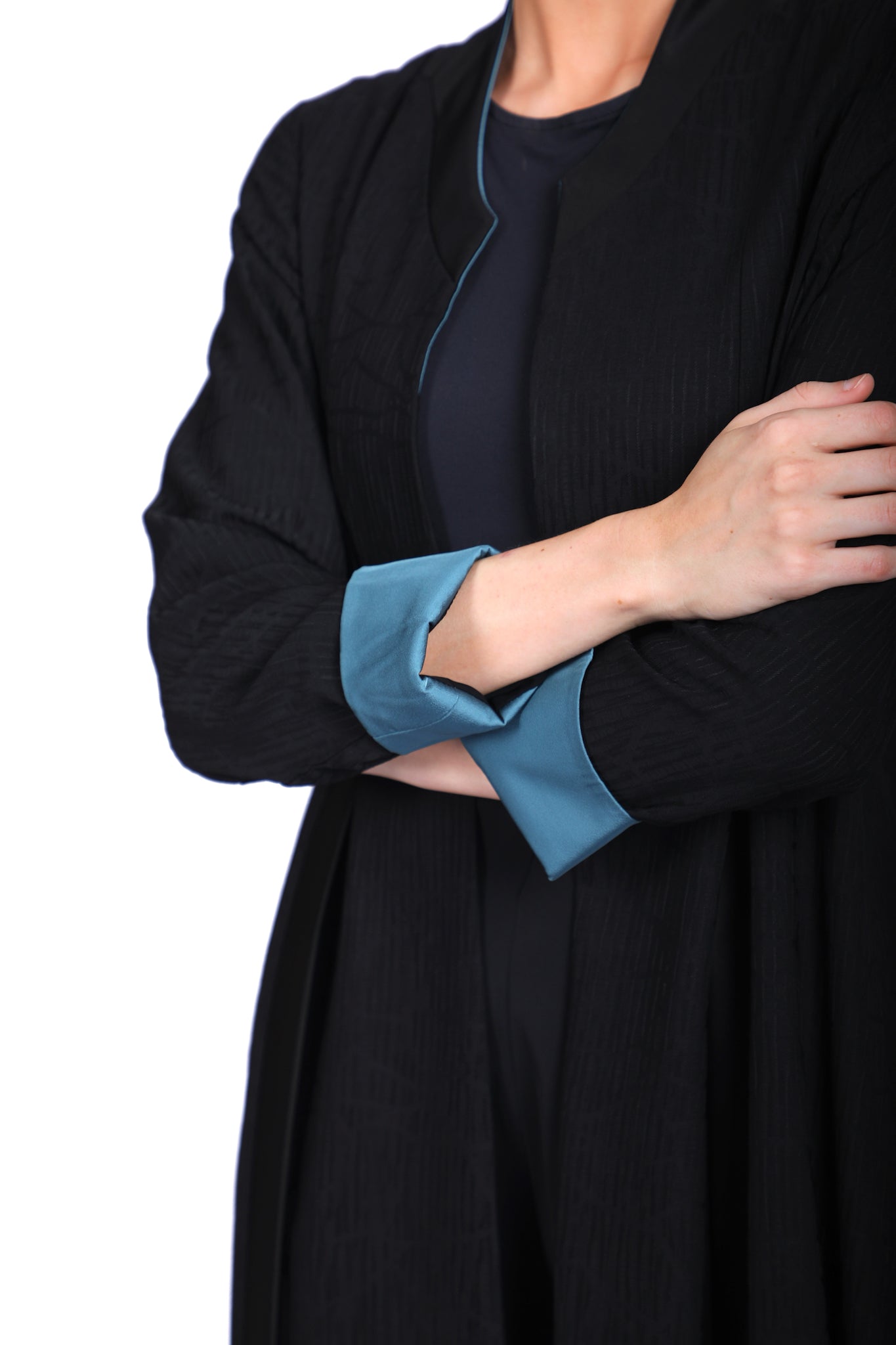 CONTRAST TEAL LINING