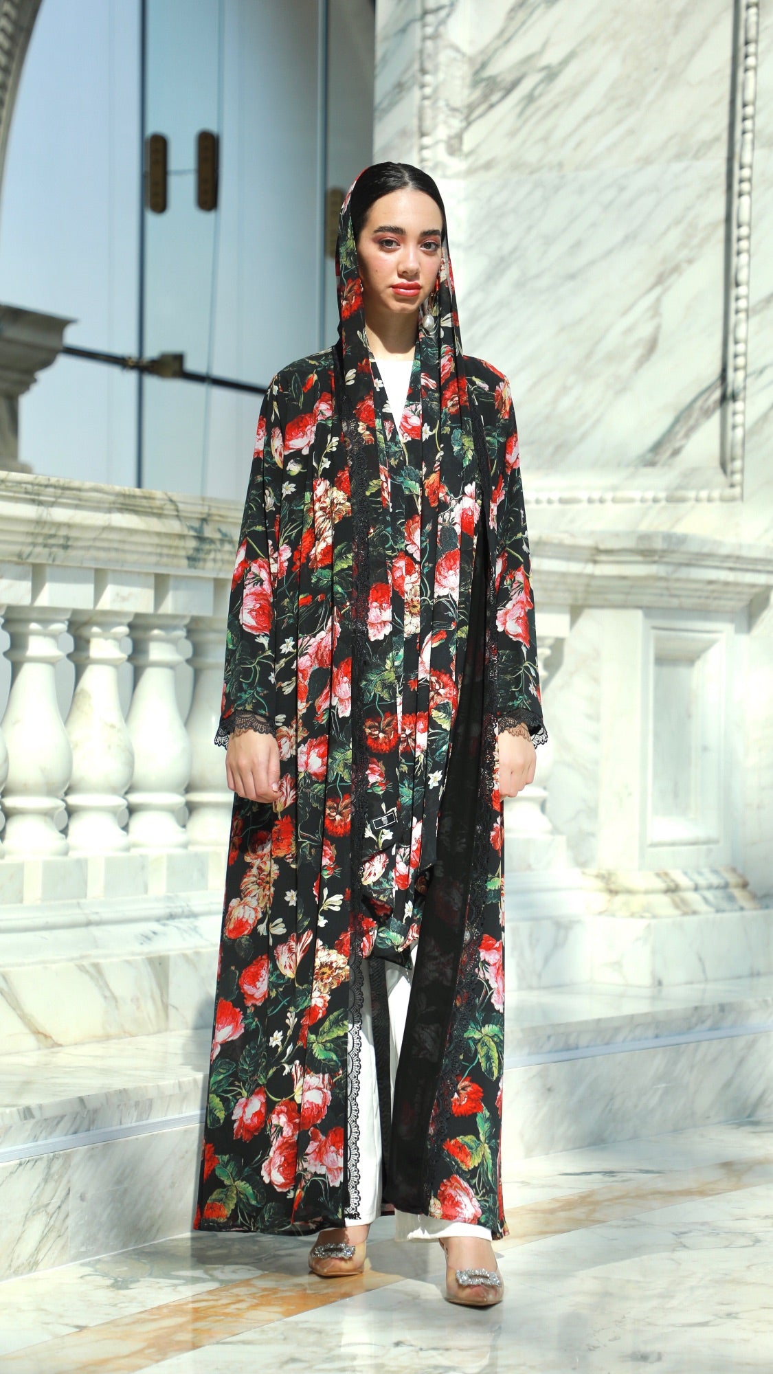 Printed Abaya