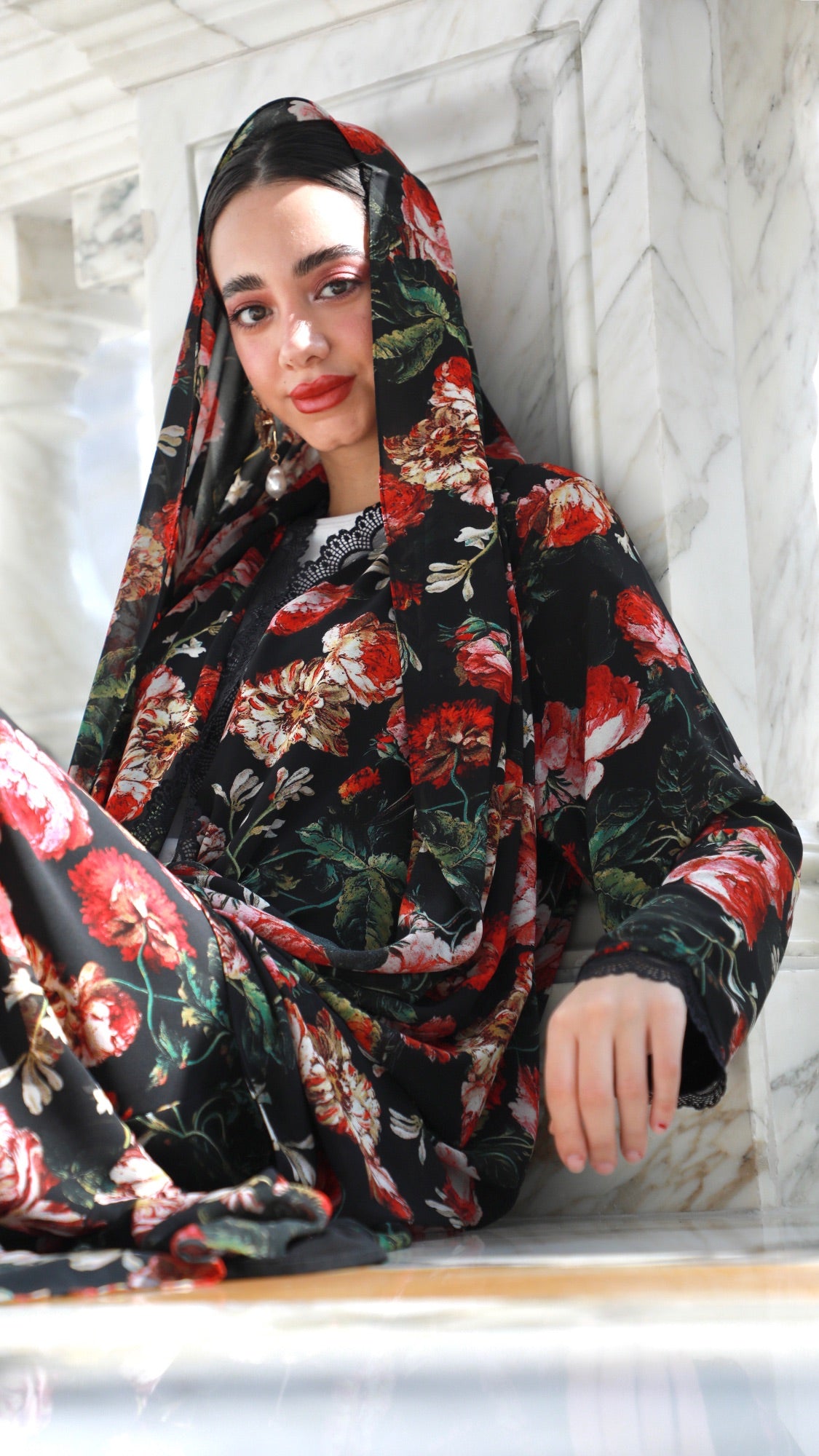 Printed Abaya